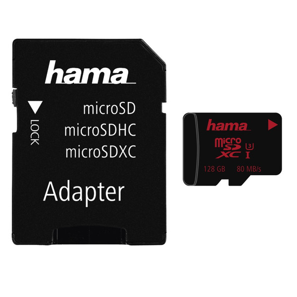 Hama microSDXC 128GB 128GB MicroSDXC UHS-I Klasse 3 Speicherkarte