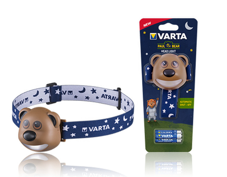 Varta 17500101421 Headband flashlight LED Blue,Brown,White