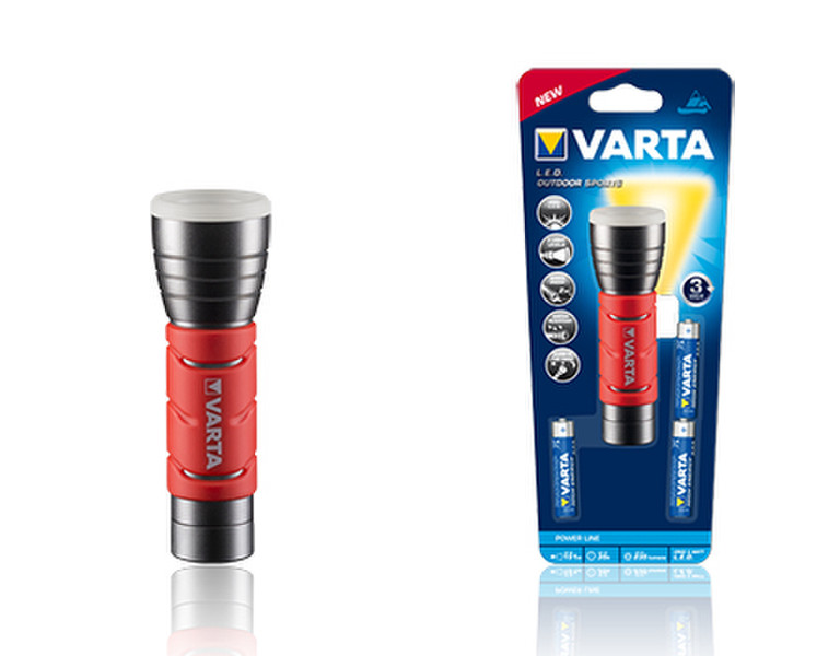 Varta 17627101421 Hand flashlight LED Black,Red