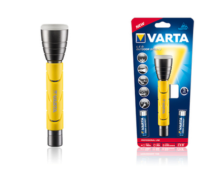 Varta 18628101421 Hand flashlight LED Black,Yellow