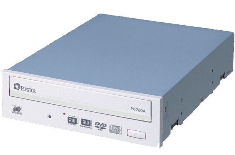 Plextor Internal DVD-ReWriter Drive PX-760A, Bulk Internal White optical disc drive