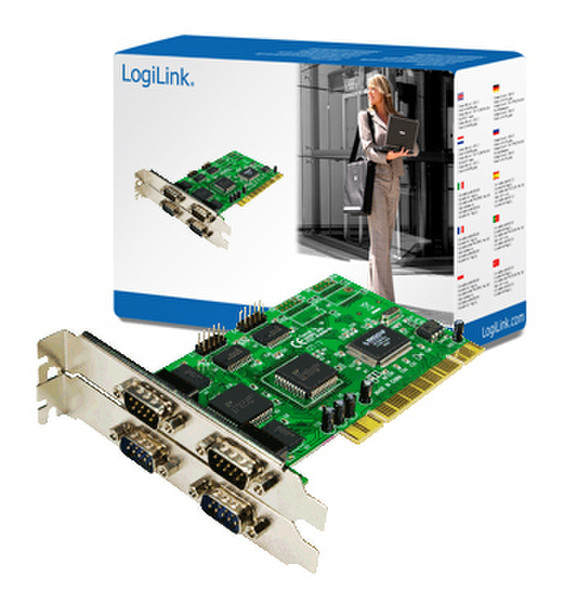 LogiLink PCI Serial card Schnittstellenkarte/Adapter