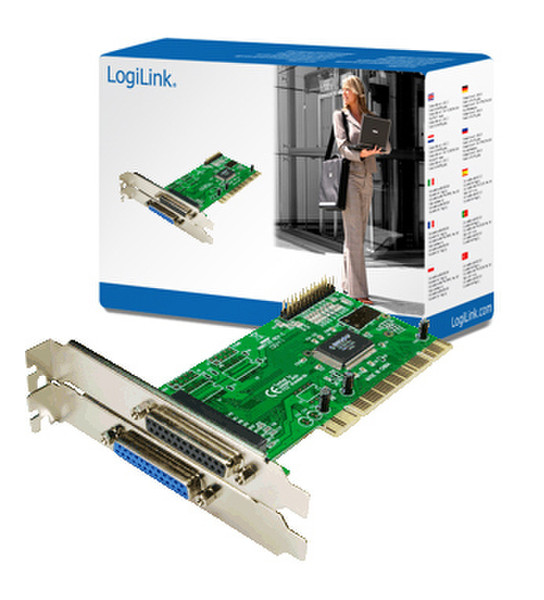 LogiLink PCI Parallel Card интерфейсная карта/адаптер