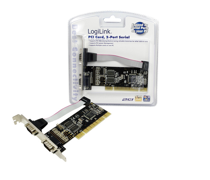 LogiLink PCI Serial card интерфейсная карта/адаптер