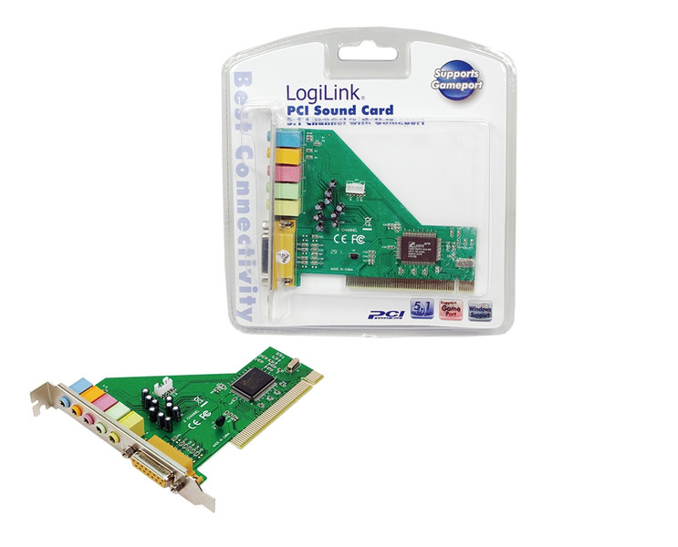 LogiLink PCI Soundcard Dolby Внутренний 5.1канала PCI