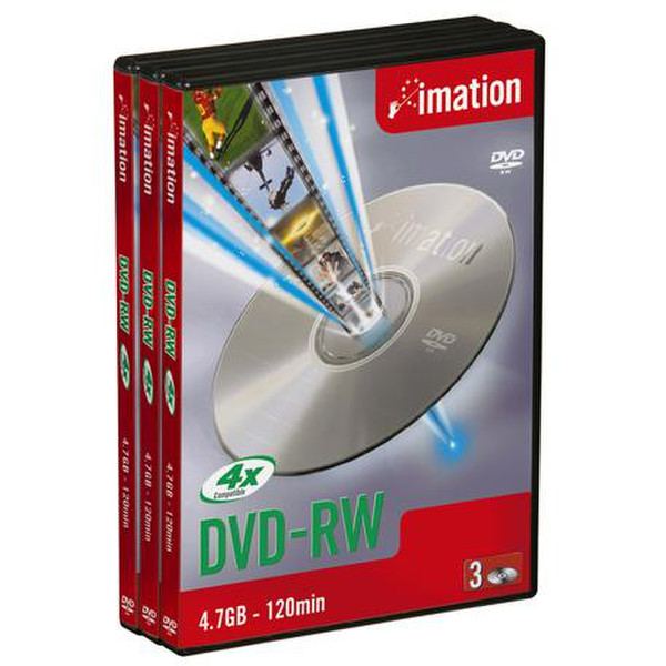 Imation DVD-RW 4.7Gb 4x VideoBox 3pk 4.7ГБ 3шт