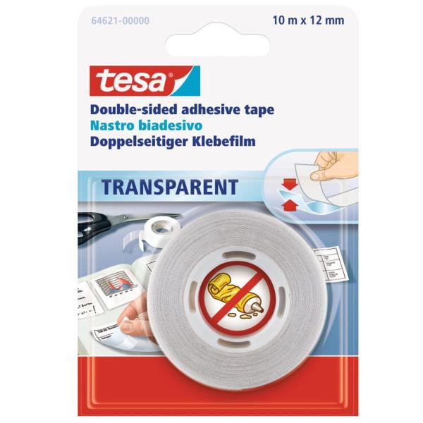TESA Nastro biadesivo 12mm x 10m 10m Transparent stationery/office tape