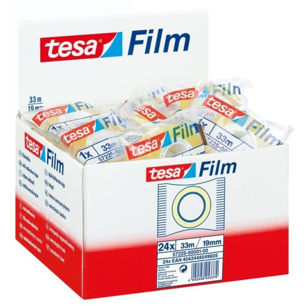 TESA Film Standart 19mm x 33m 33м Прозрачный канцелярская/офисная лента