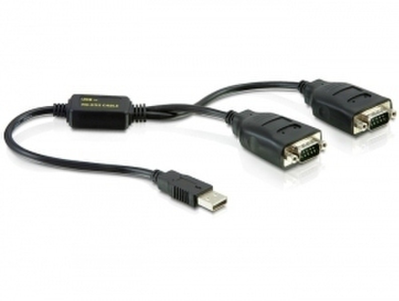 DeLOCK USB / 2 x Serial Adapter USB 1.1 интерфейсная карта/адаптер