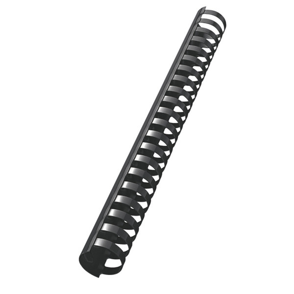 Leitz Plastic Comb Spines, 50 Pcs. Black binding cover