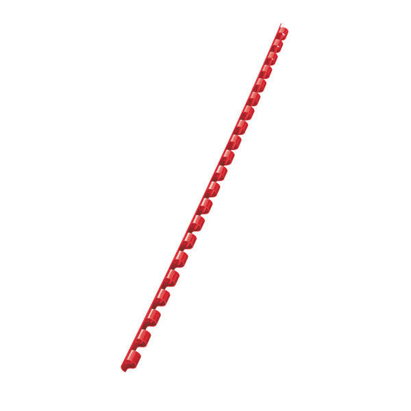 Leitz Plastic Comb Spines, 100 Pcs. Red binding cover
