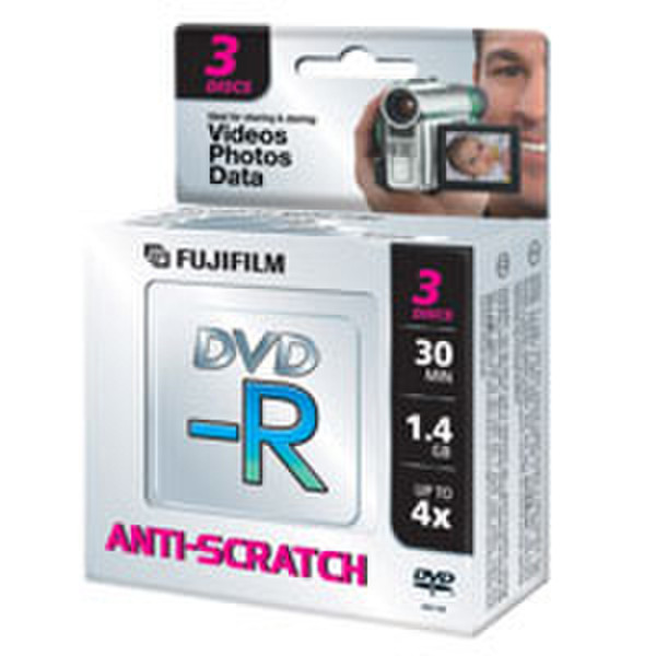 Fujifilm 8cm DVD-R for Camcorders 1.4GB DVD-R 3pc(s)