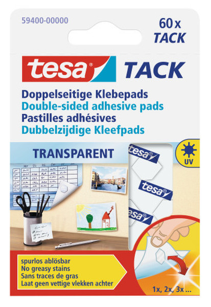TESA TACK Transparent 60Stück(e) Klebeband für das Büro
