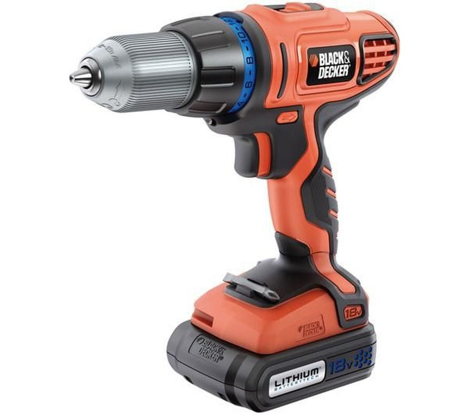 Black & Decker HP188F4LK Pistol grip drill Lithium-Ion (Li-Ion) cordless combi drill