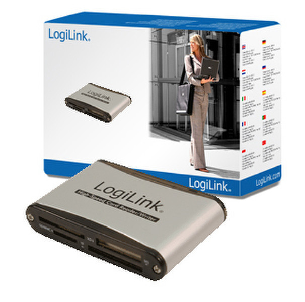 LogiLink Cardreader USB 2.0 USB 2.0 Grau Kartenleser
