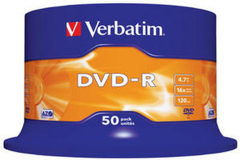 Verbatim DVD-R Matt Silver 4.7GB DVD-R 50pc(s)