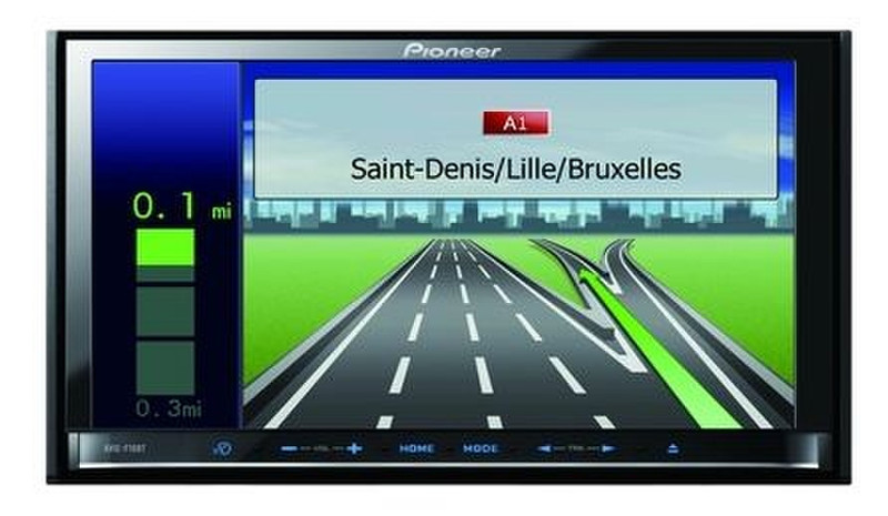 Pioneer AVIC-F10BT Fixed 7Zoll LCD Touchscreen Schwarz Navigationssystem