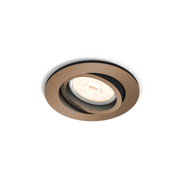 Philips myLiving 5026105P0 Для помещений Recessed lighting spot GU10 4.6Вт A+ Латунь, Медный точечное освещение