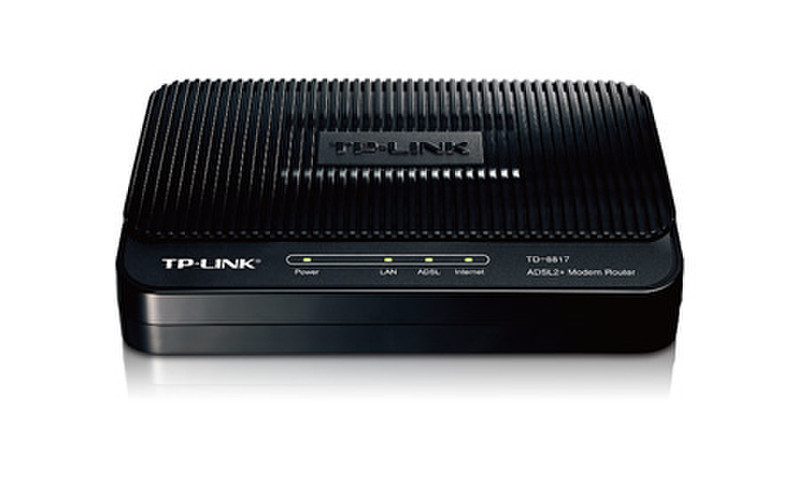 TP-LINK TD-8811 Подключение Ethernet ADSL Черный, Белый проводной маршрутизатор