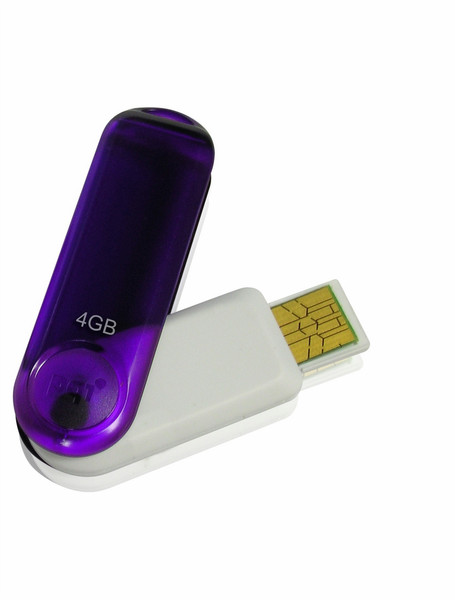 PQI i261 4GB purple 4GB USB 2.0 Type-A Violet USB flash drive