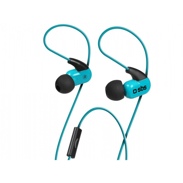 SBS TESPORTINEARB In-ear Binaural Wired Black,Turquoise mobile headset