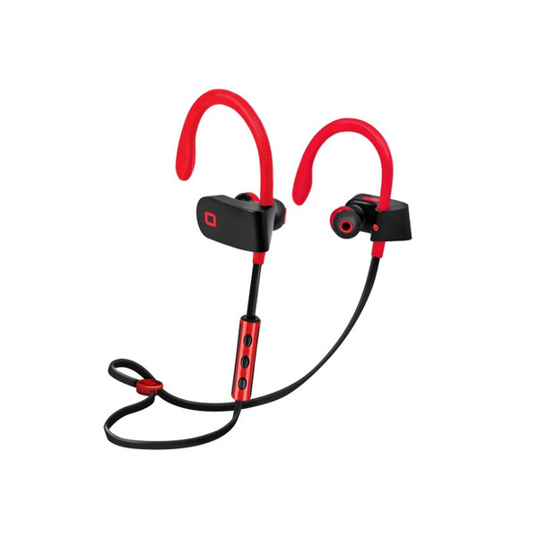 SBS TESPORTEARSETLIGHT Ear-hook,In-ear,Neck-band Binaural Bluetooth Black,Red mobile headset