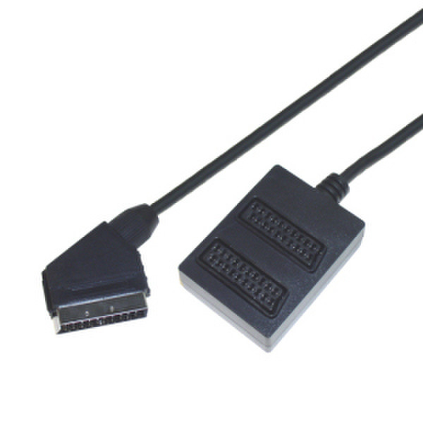 e+p VC 82 LOSE 0.5m SCART (21-pin) 2 x SCART (21-pin) Black SCART cable
