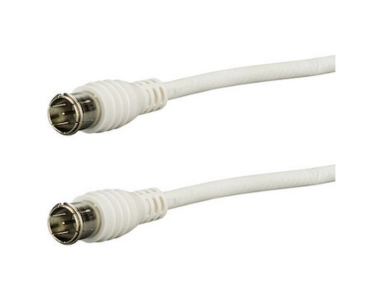 e+p FAS 25 LOSE 2.5m F F White coaxial cable