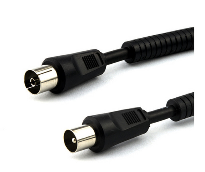 e+p AB 10 10m coax coax Black coaxial cable