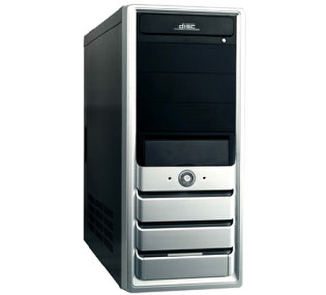 HKC 7009NS Midi-Tower 400W Black,Silver computer case