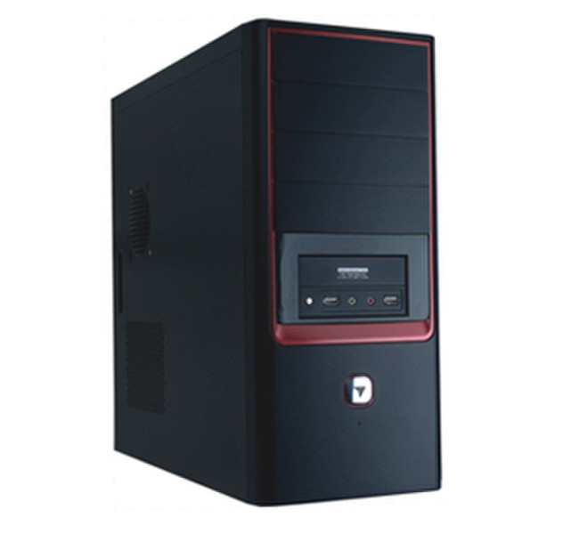 HKC 6022GD Midi-Tower 430W Black,Red computer case