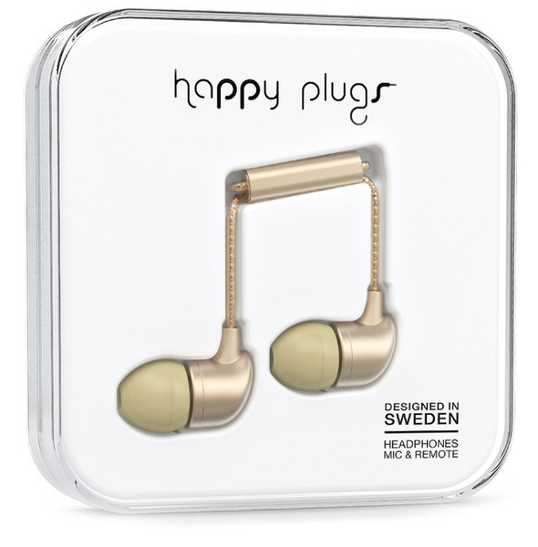 Happy Plugs In-Ear In-ear Binaural Wired Champagne