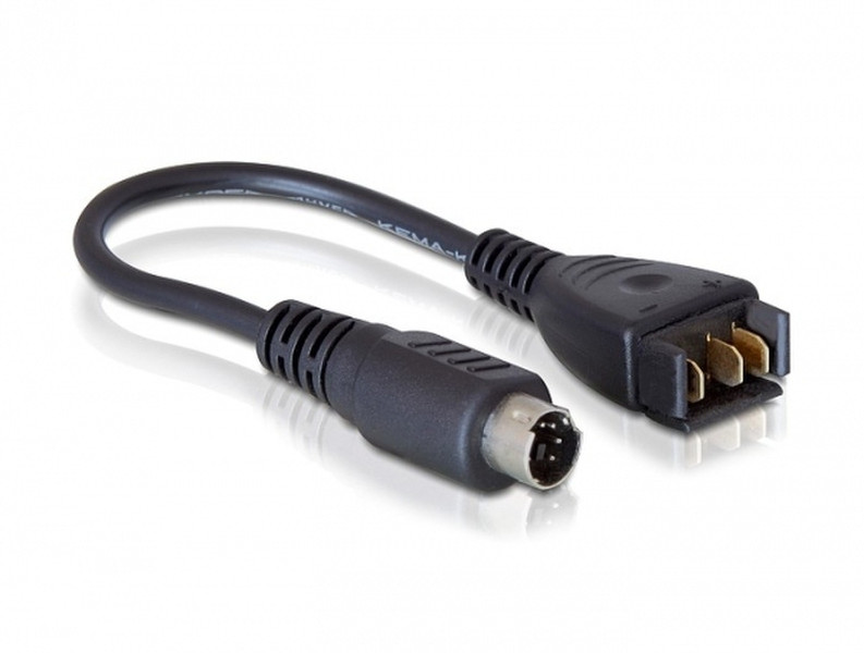 DeLOCK Charger Cable, HP 0.195m Black power cable