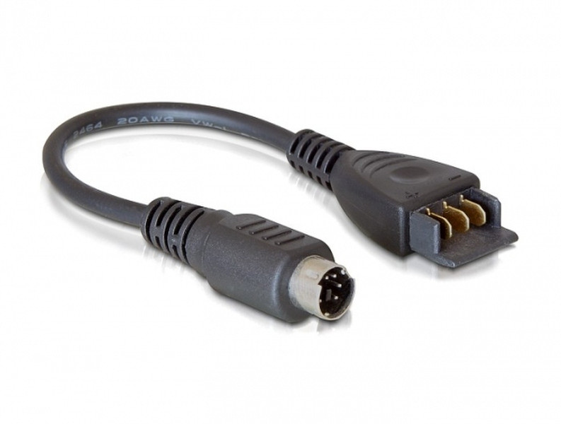 DeLOCK Charger cable 0.19m Schwarz Stromkabel