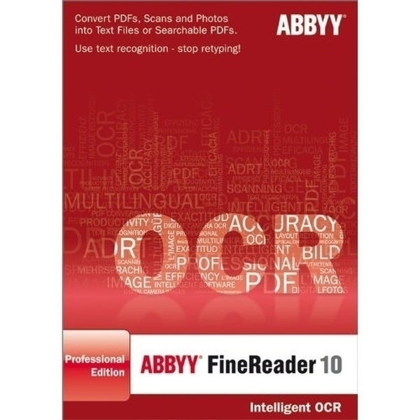 ABBYY Upgrade FineReader 10 Professional Edition, EN