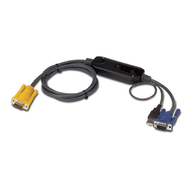 APC KVM SUN Cable VGA - 6 ft (1.8 m) 1.83m Schwarz Tastatur/Video/Maus (KVM)-Kabel