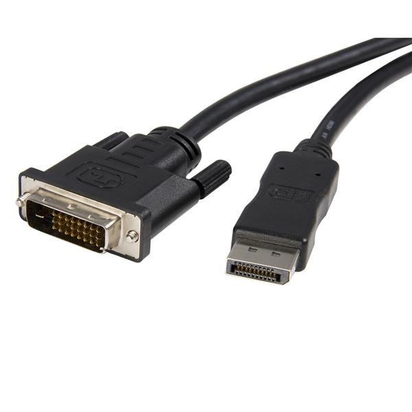 StarTech.com 6ft DisplayPort - DVI 1.8м DisplayPort DVI-D Черный