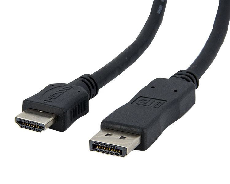 StarTech.com 6ft DisplayPort - HDMI 1.8м DisplayPort HDMI Черный
