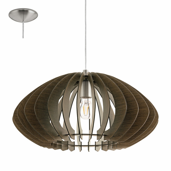 Eglo COSSANO 2 Indoor E27 Brown,Wood ceiling lighting