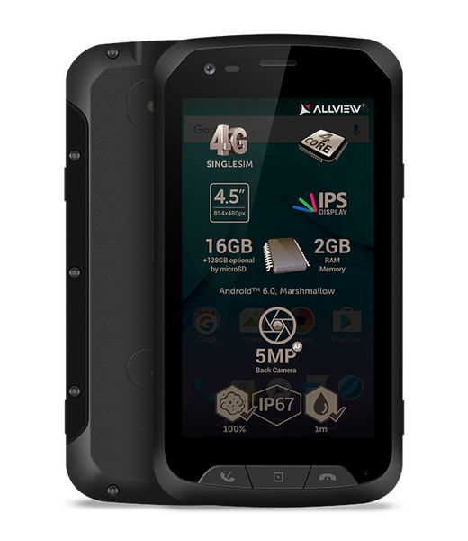 Allview E3 Jump Single SIM 4G 16GB Schwarz Smartphone
