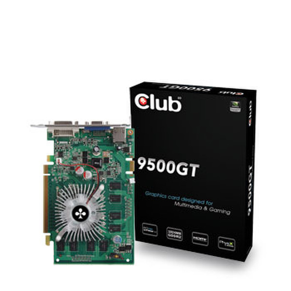 CLUB3D 9500GT HDMI 1ГБ GDDR2