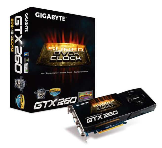 Gigabyte GV-N26SO-896I GeForce GTX 260 GDDR3 Grafikkarte