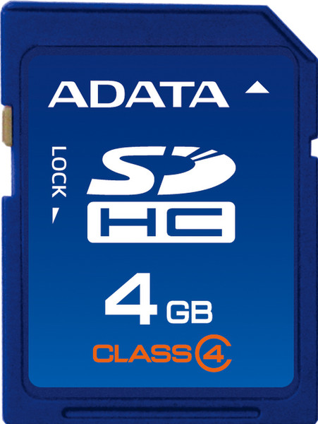 ADATA 4GB SDHC Card 4GB SDHC memory card