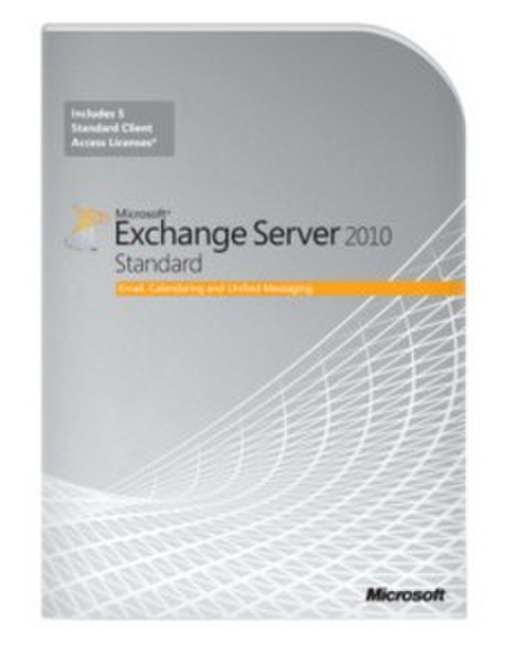 Microsoft Exchange Server 2010, Standard, 5 User CAL, DE