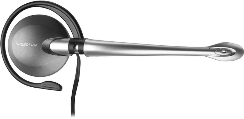 SPEEDLINK Ceres Clip-On Ear PC Headset Monophon Silber Headset