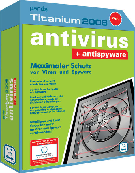Panda Titanium Antivirus 2006 + Antispyware 2Benutzer Französisch