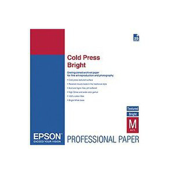 Epson Cold Press Bright, A3+, 25 Blatt inkjet paper