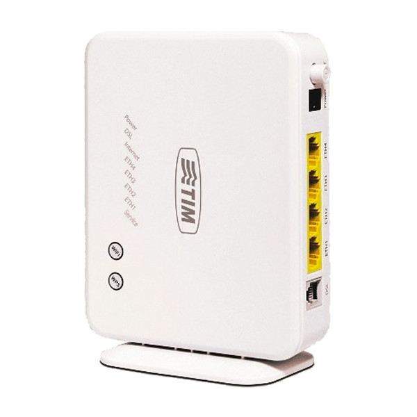 TIM Modem ADSL Wi-Fi Einzelband (2,4GHz) Schnelles Ethernet Weiß