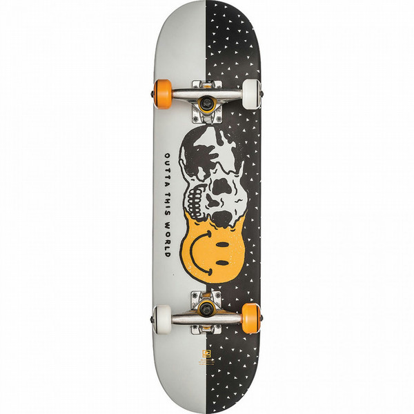 Globe GLB-Outta This World Complete Skateboard (classic) Maple wood Black,White,Yellow