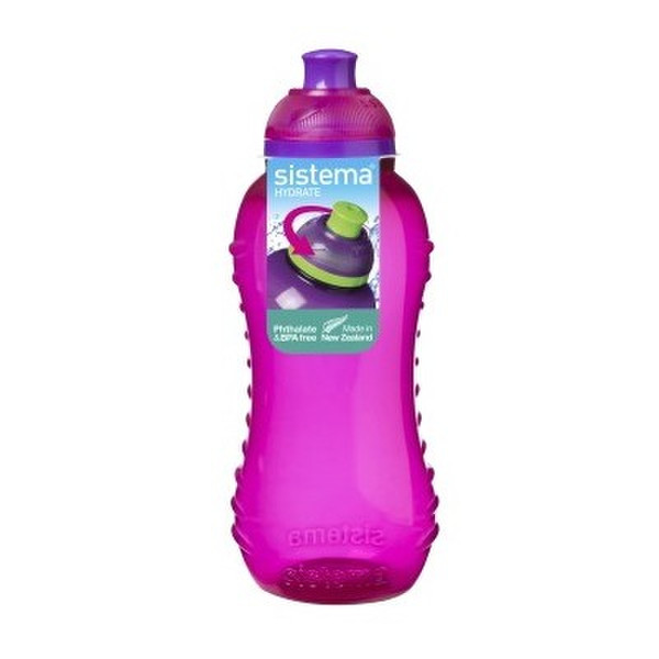 Sistema 330ml Twist ‘n’ Sip 330ml Polyethylene terephthalate (PET) Pink drinking bottle